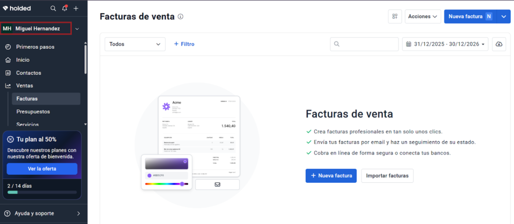1 Acceder al Área de Importación - Taxolé