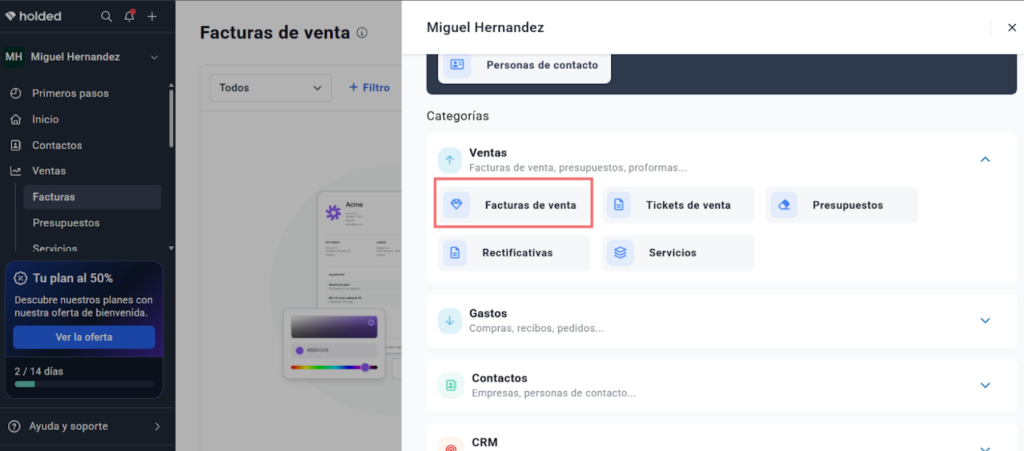 2 Elegir la Categoría del Documento - Taxolé