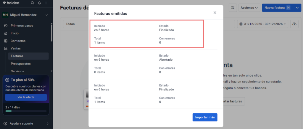 6 Subir y Validar tu Archivo - Taxolé