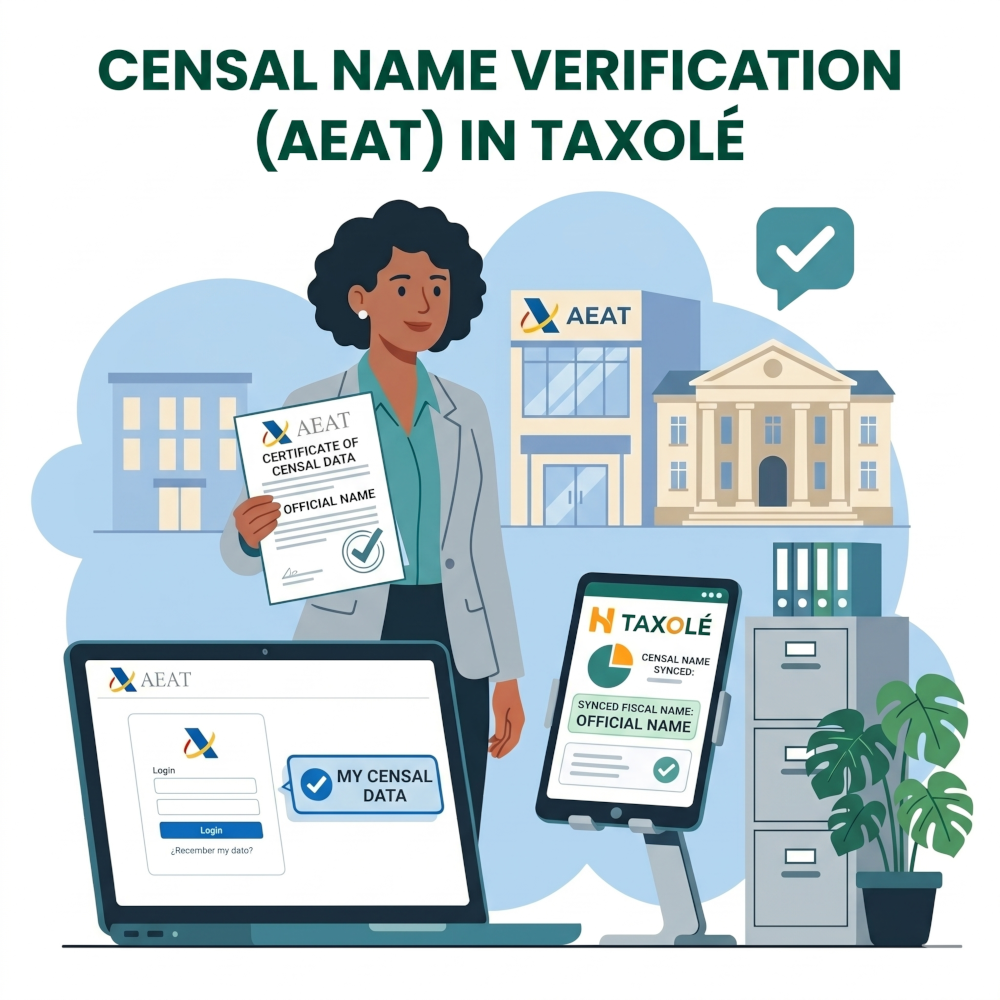 Name verification in the AEAT census